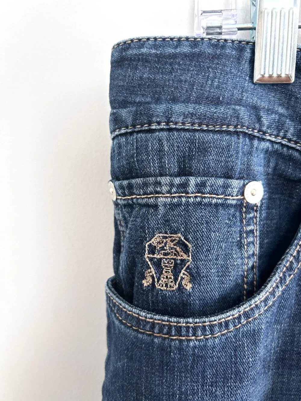Brunello Cucinelli Italian Designer Jeans Traditional Fit Button Fly Size 54